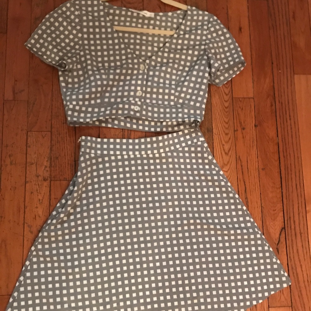 Oh My Love Crop top and Skirt Set